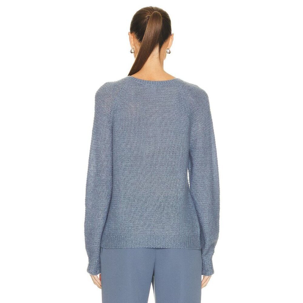 Max Mara Finnici Sweater in Light Blue Small New Womens Knit Cashmere Top - Picture 2 of 16